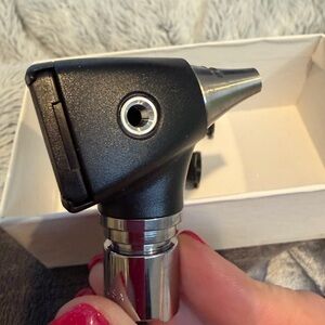 Black and Silver Otoscope Head - Diagnostic Ear Exam Tool